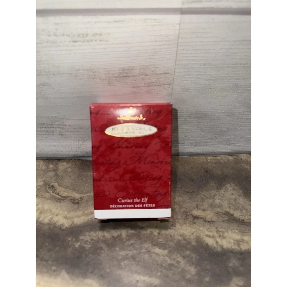 Vintage‎ Hallmark Keepsake Ornament Curius the Elf Handcrafted 2001